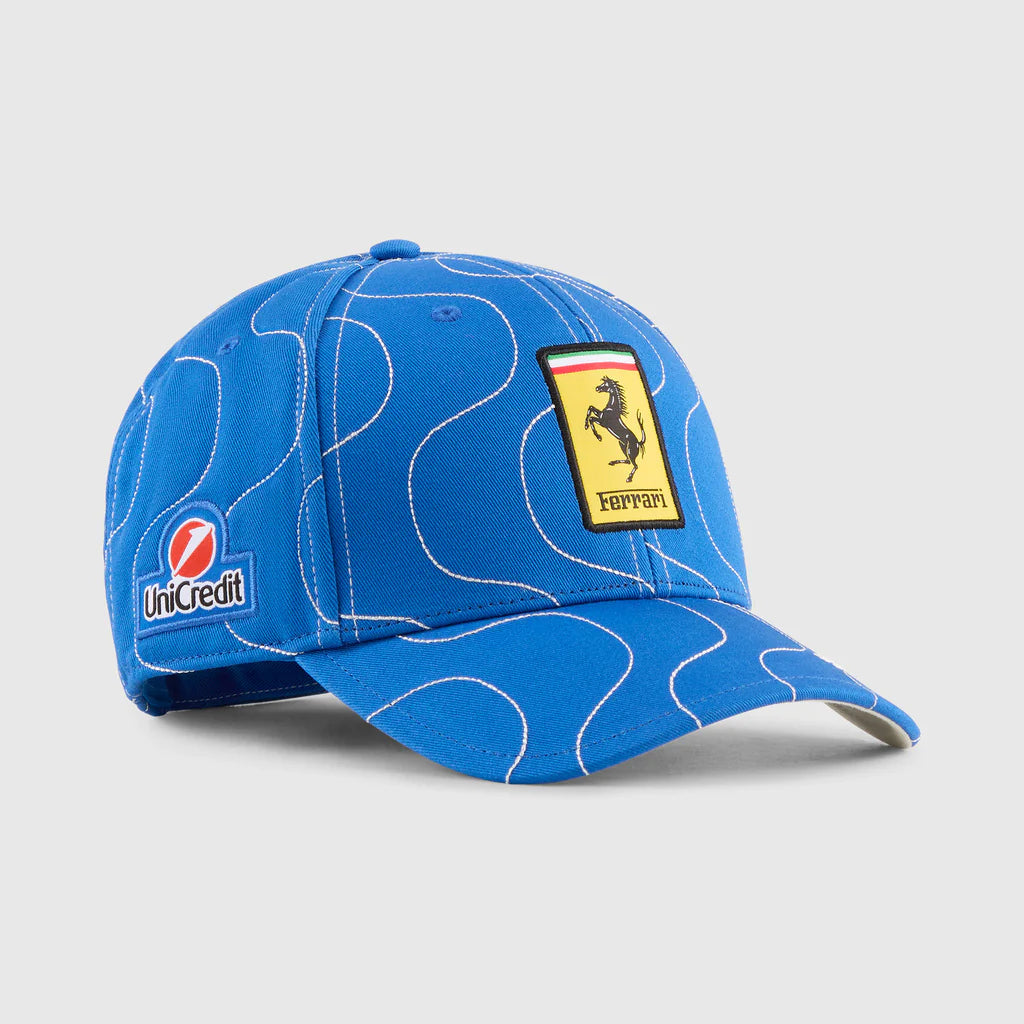 Scuderia Ferrari 2025 Team Special Edition Monza Cap Blue