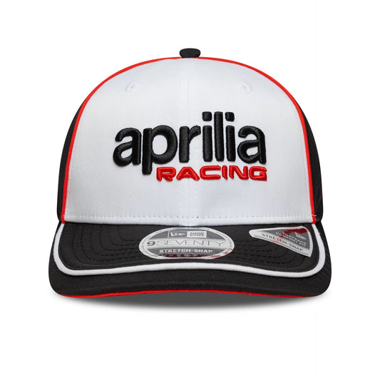 Aprilia Logo Stretch Snap Cap White