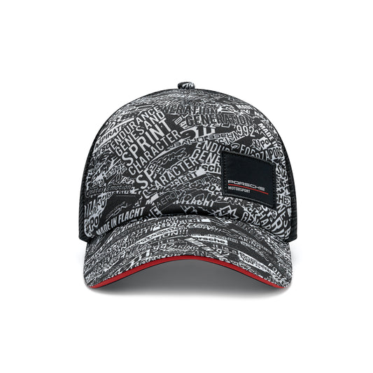 Porsche Motorsport Statement AOP Trucker Cap Black