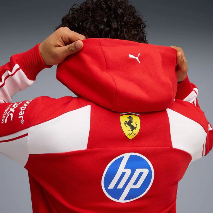 Scuderia Ferrari F1 2026 Men's Team Hooded Sweatshirt Red