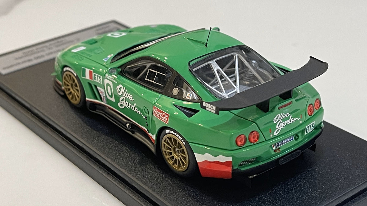 BBR 1/43 Ferrari 550 Maranello IMSA Laguna Seca 2002 Light Green No. 0 AG002