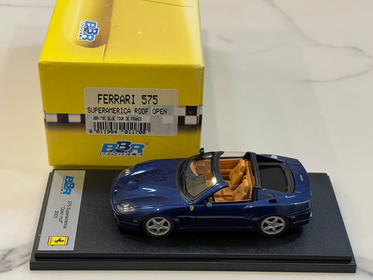 BBR 1/43 Ferrari 575 Superamerica Open 2005 TDF Blue BBR170C 