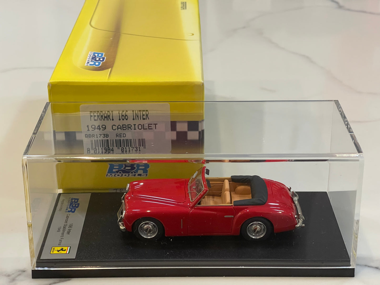 BBR 1/43 Ferrari 166 Inter Cabriolet 1949 Red BBR173B
