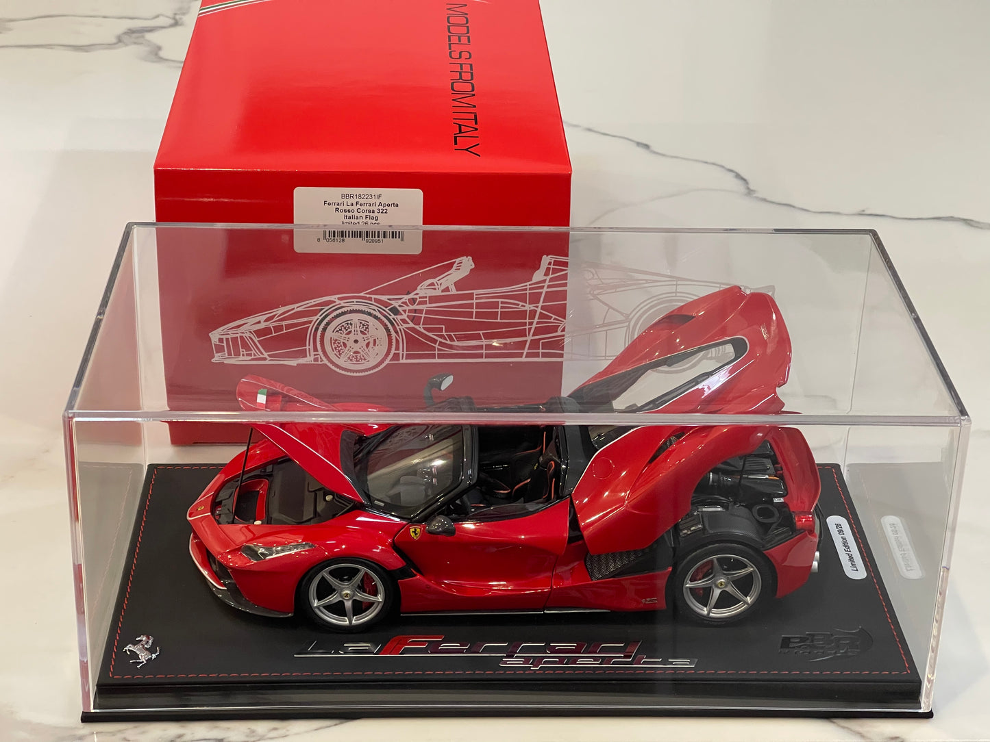 BBR 1/18 Ferrari LaFerrari Aperta 2016 Rosso Corsa BBR182231IF