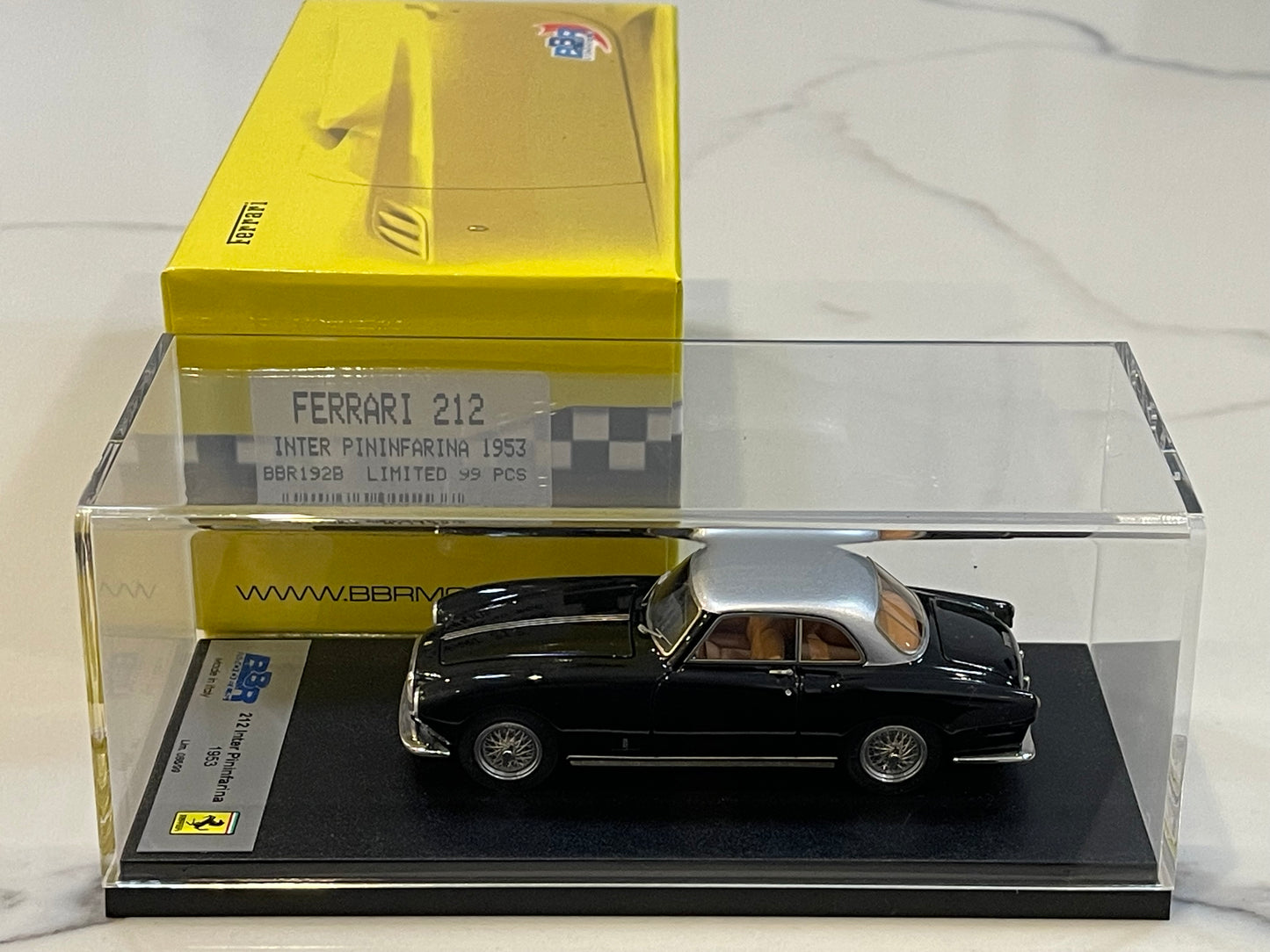 BBR 1/43 Ferrari 212 Inter Pininfarina Coupe 1953 Black/Silver BBR192B