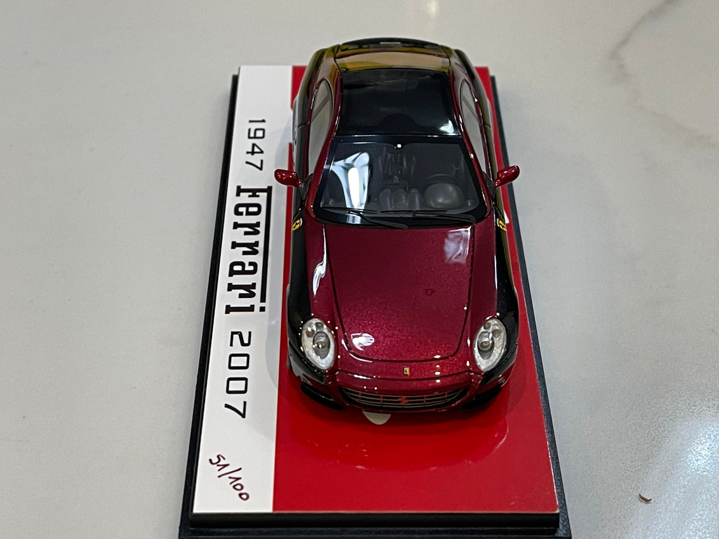 BBR 1/43 Ferrari 612 Scaglietti Sessanta 2007 Met. Black/Dark Red BBR197C