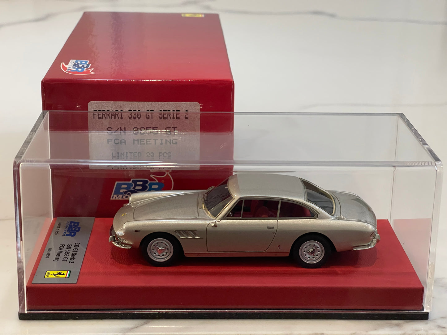 BBR 1/43 Ferrari 330 GT 2+2 Series II 8855GT 1966 Met. Gold BBR227GOLB 01/20
