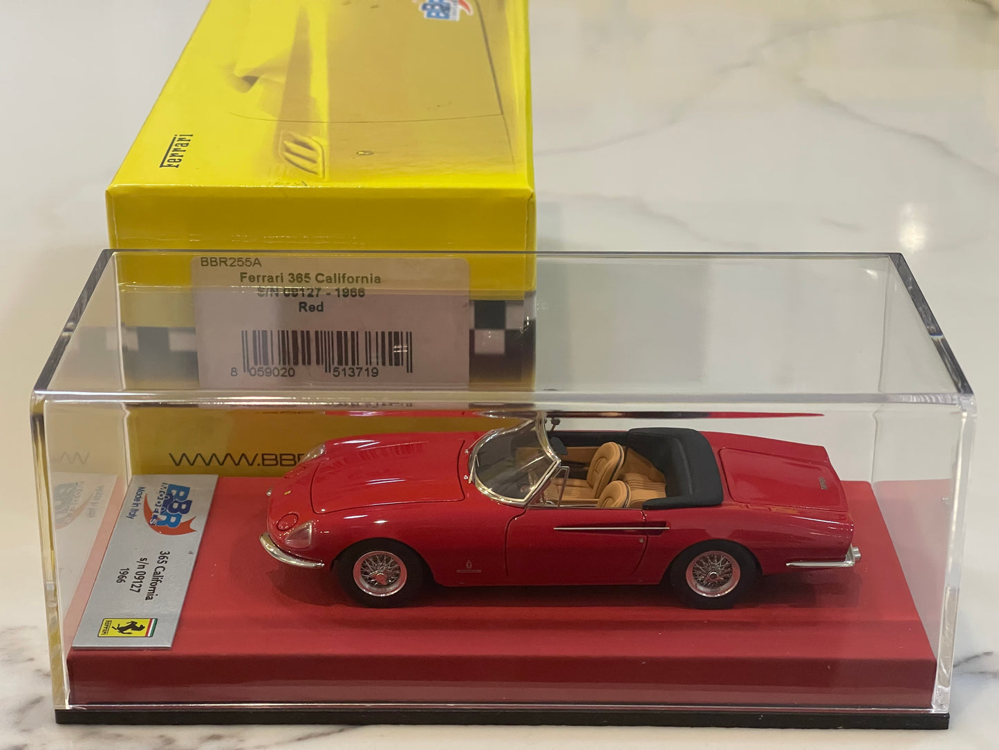 BBR 1/43 Ferrari 365 California 09127GT 1966 Red BBR255ALB