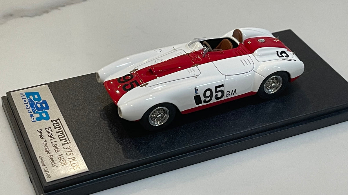 BBR 1/43 Ferrari 375 Plus Elkhart Lake 1958 White No. 95 BBR42F