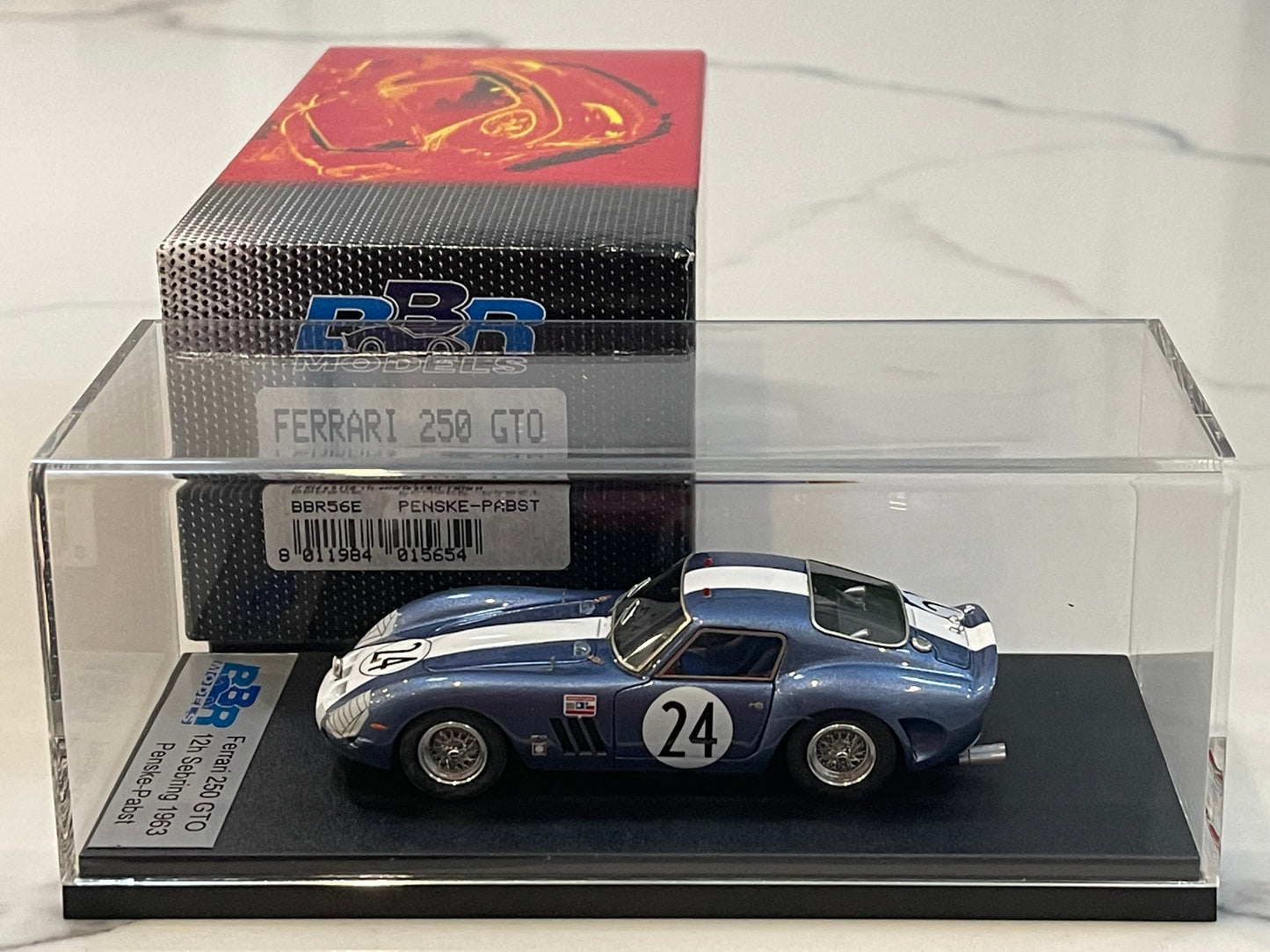 BBR 1/43 Ferrari 250 GTO 12H Sebring 1963 Light Blue/White No. 24 BBR56E