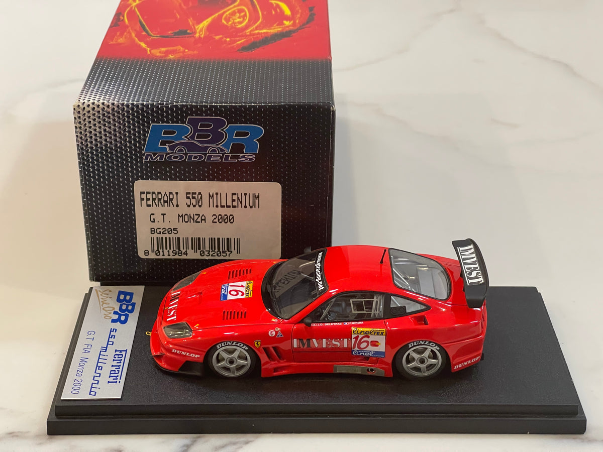 BBR 1/43 Ferrari 550 Millennium GT Monza 2000 Red No. 16 BG205