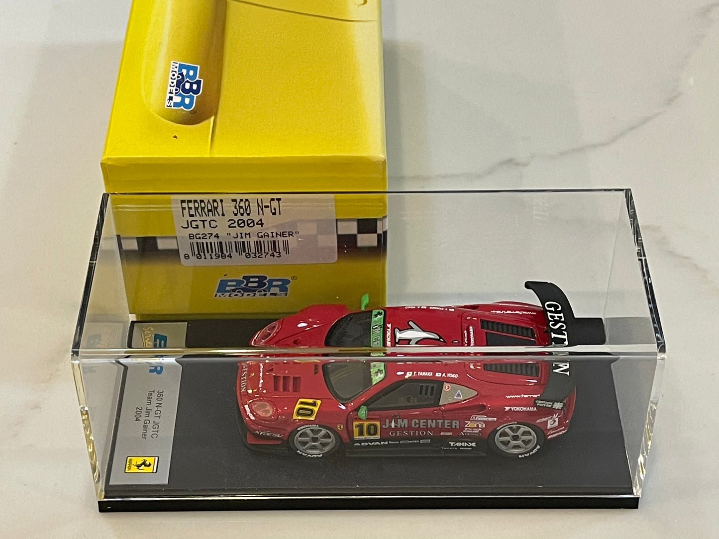 BBR 1/43 Ferrari F360 N/GT JGTC 2004 Red No. 10 BG274