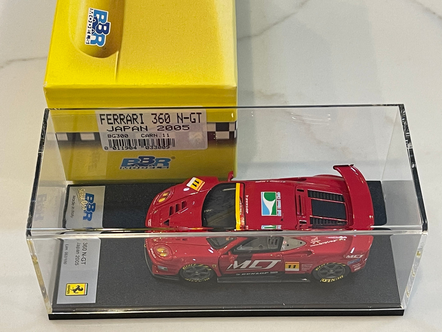 BBR 1/43 Ferrari F360 N/GT JGTC 2005 Red No. 11 BG300