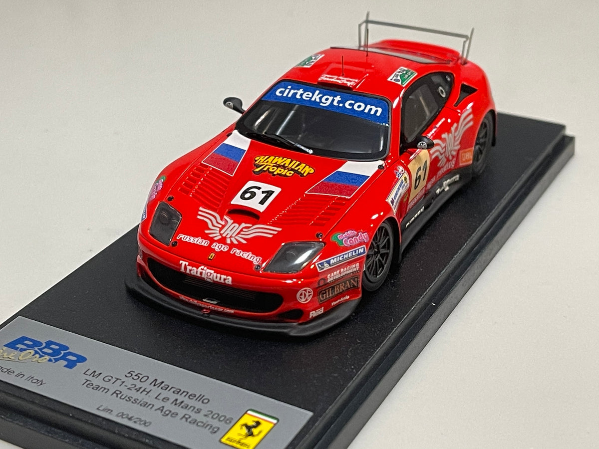 BBR 1/43 Ferrari 550 Maranello 24 Hours Le Mans 2006 Red No. 61 BG311