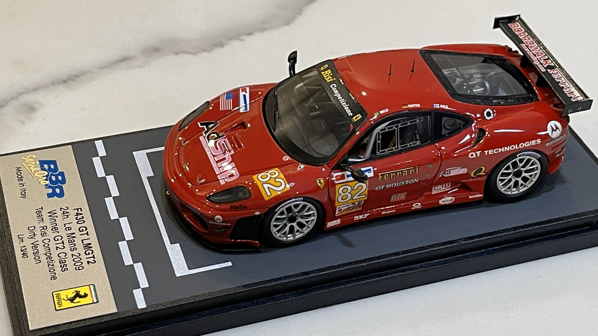 BBR 1/43 Ferrari F430 LMGT2 24 Hours Le Mans 2009 Red No. 82 BG356D