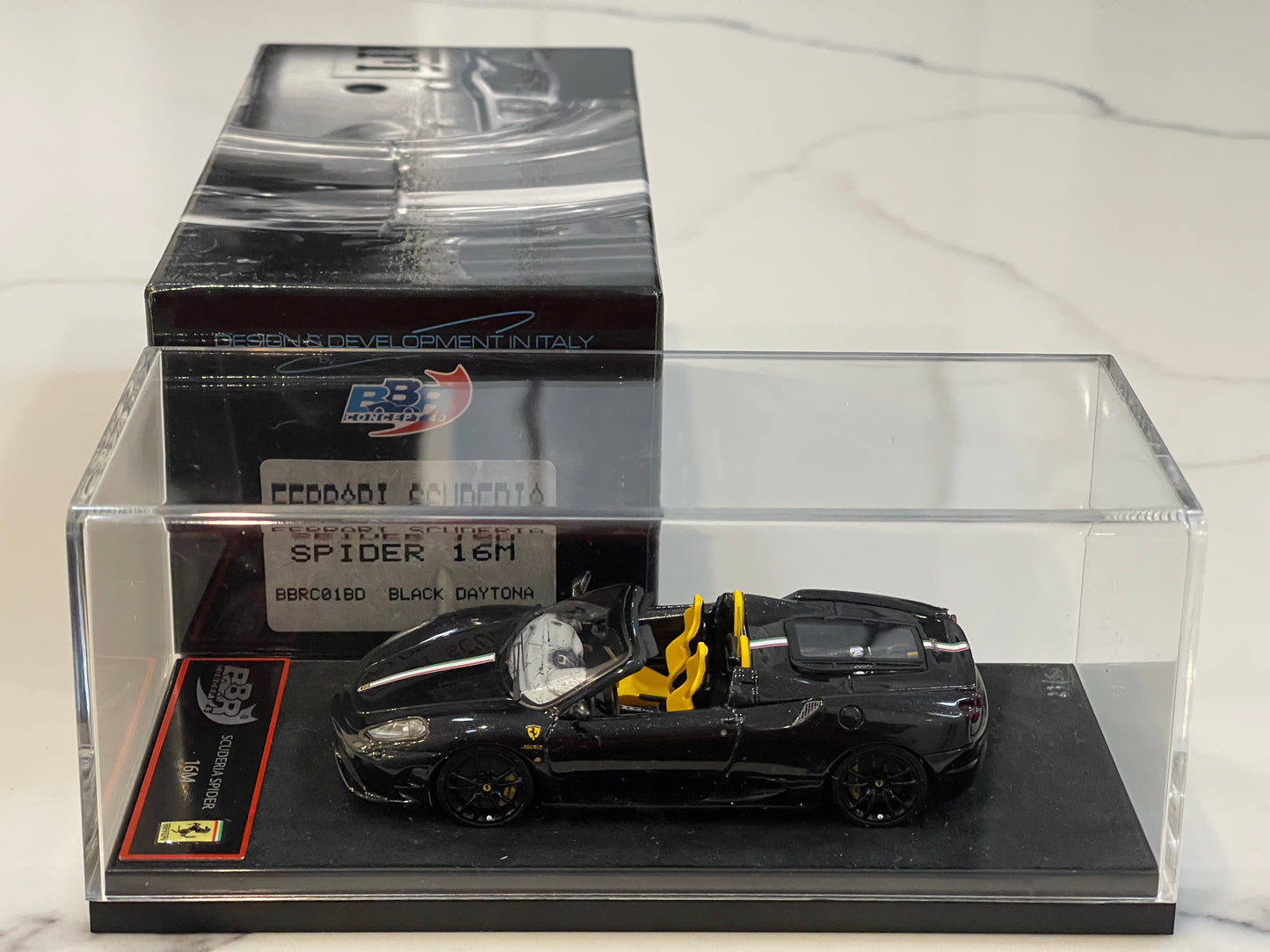 BBR 1/43 Ferrari 16M Scuderia Spider 2009 Black Daytona BBRC01BD