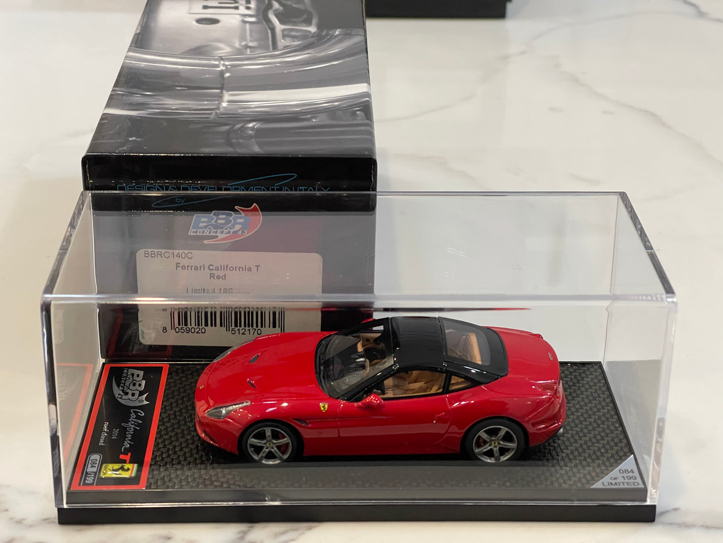 BBR 1/43 Ferrari California T Closed Roof 2014 Red BBRC140C