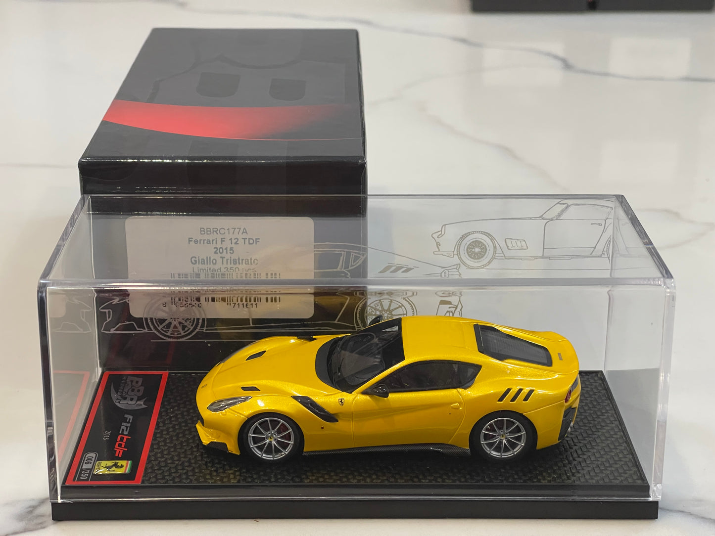 BBR 1/43 Ferrari F12 TDF 2015 Giallo Tristrato BBRC177A