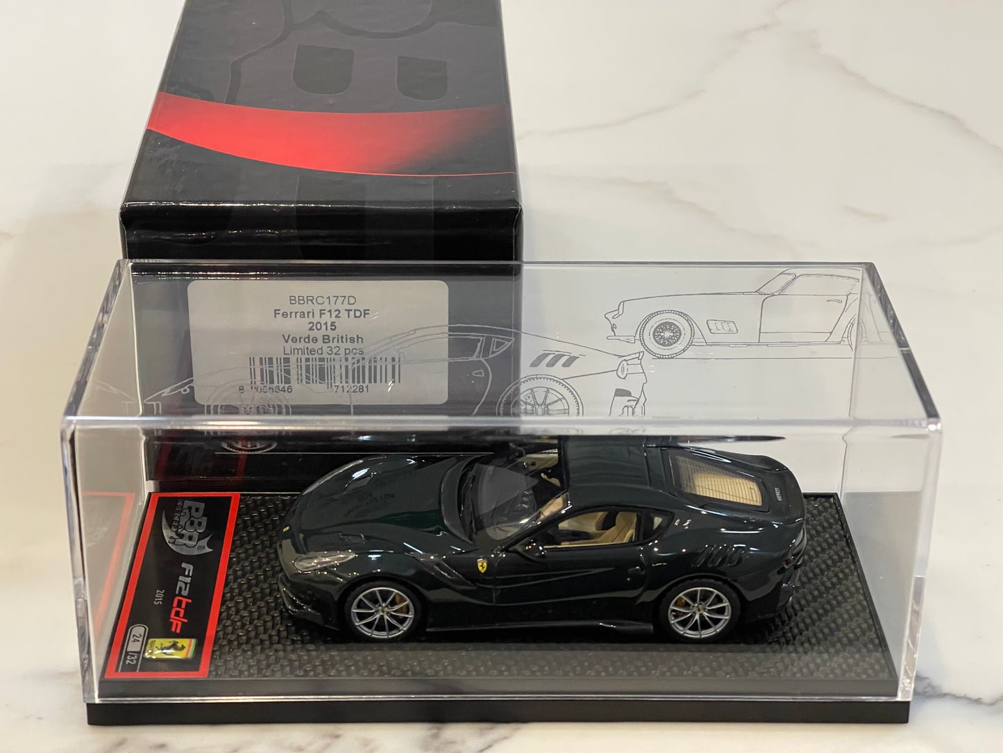 BBR 1/43 Ferrari F12 TDF 2015 British Green BBRC177D
