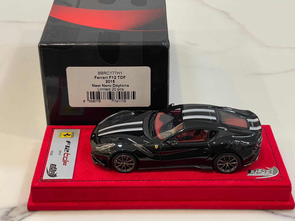 BBR 1/43 Ferrari F12 TDF 2015 Nero Daytona BBRC177H1 – Paddock Collection