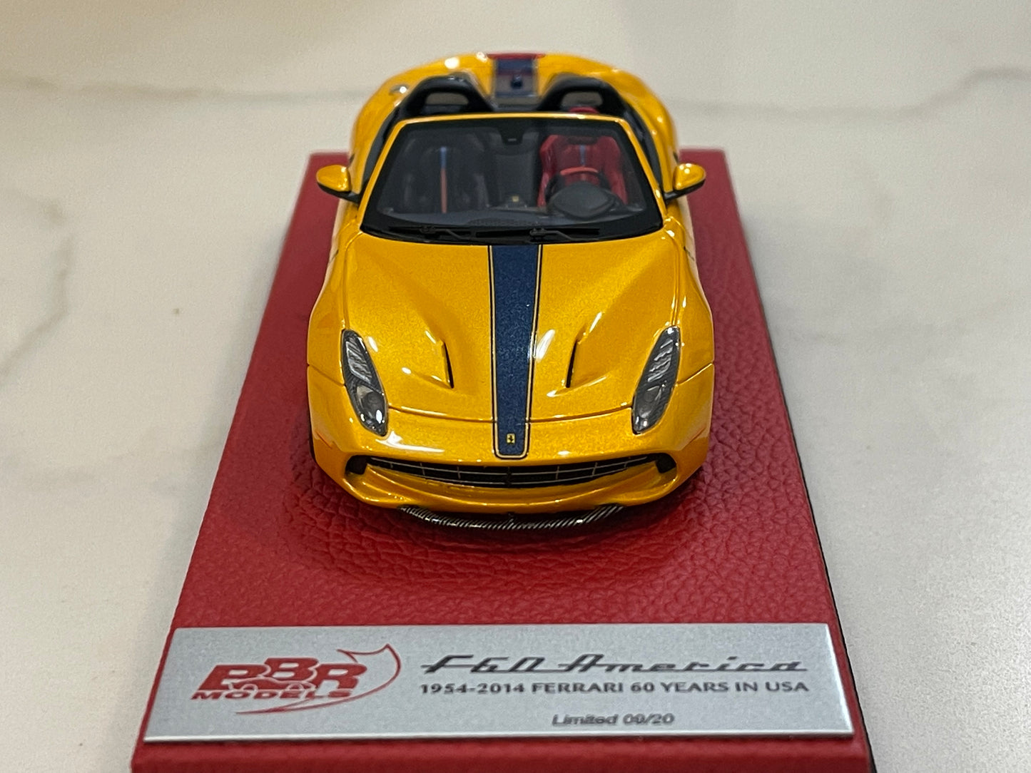 BBR 1/43 Ferrari F60 America 2014 Giallo Tristrato BBRC182CPRE