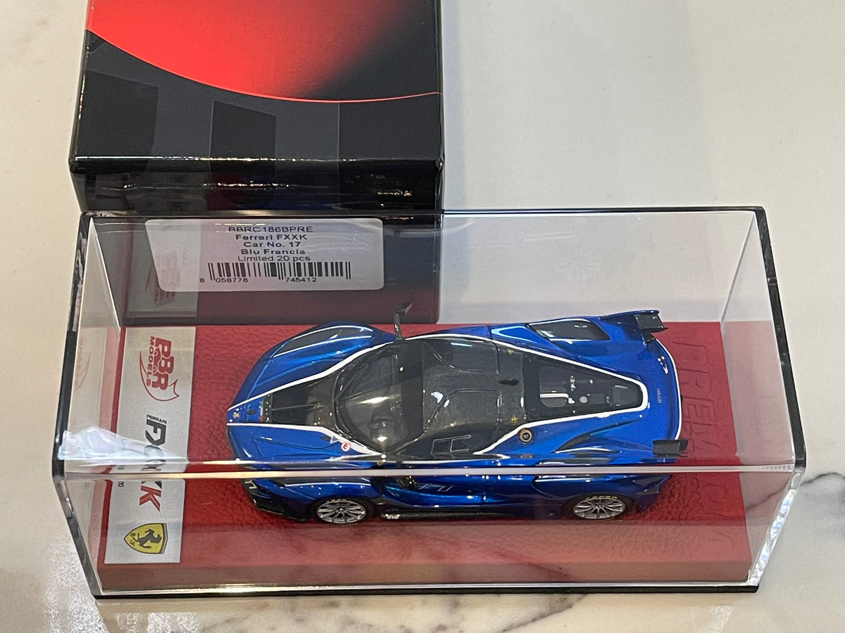 BBR 1/43 Ferrari FXX-K 2015 Blu Francia No. 17 BBRC186BPRE