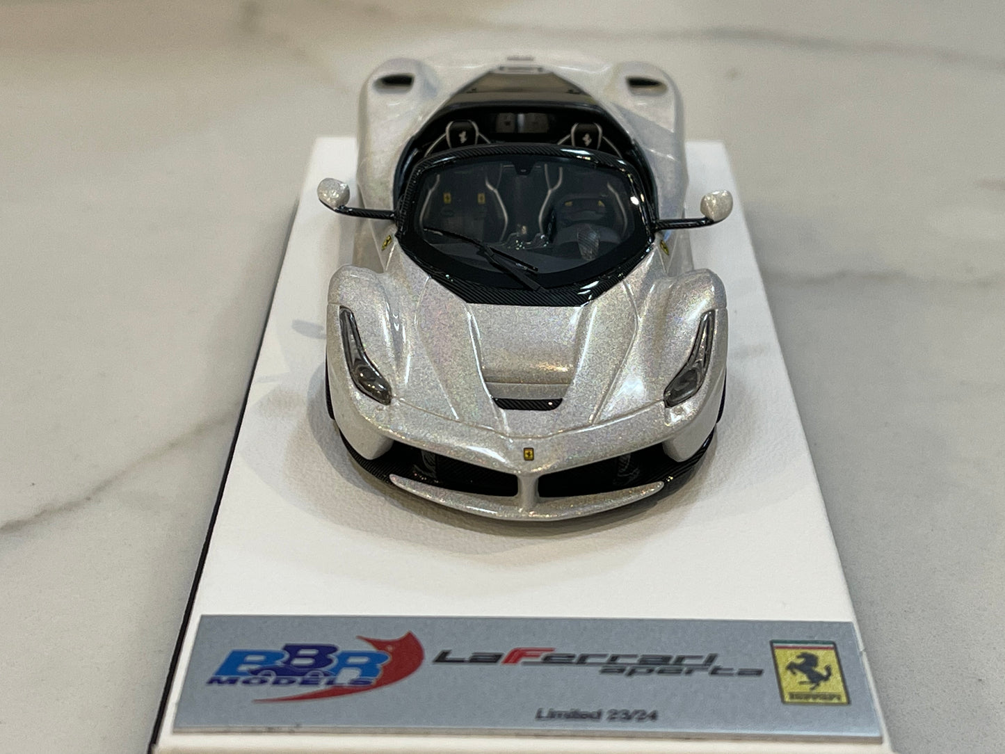 BBR 1/43 Ferrari LaFerrari Aperta 2016 Pearl White BBRC187SW