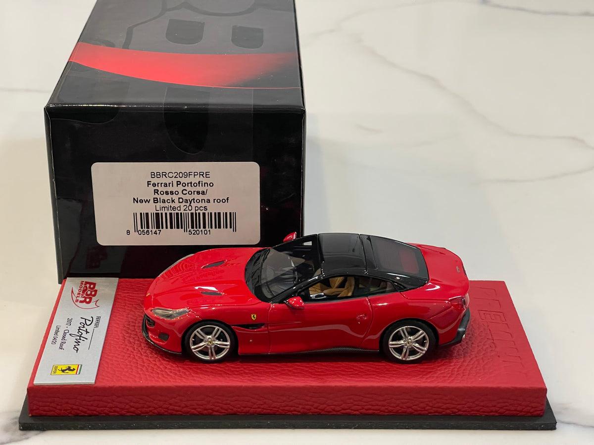 BBR 1/43 Ferrari Portofino Closed Roof 2017 Rosso Corsa 