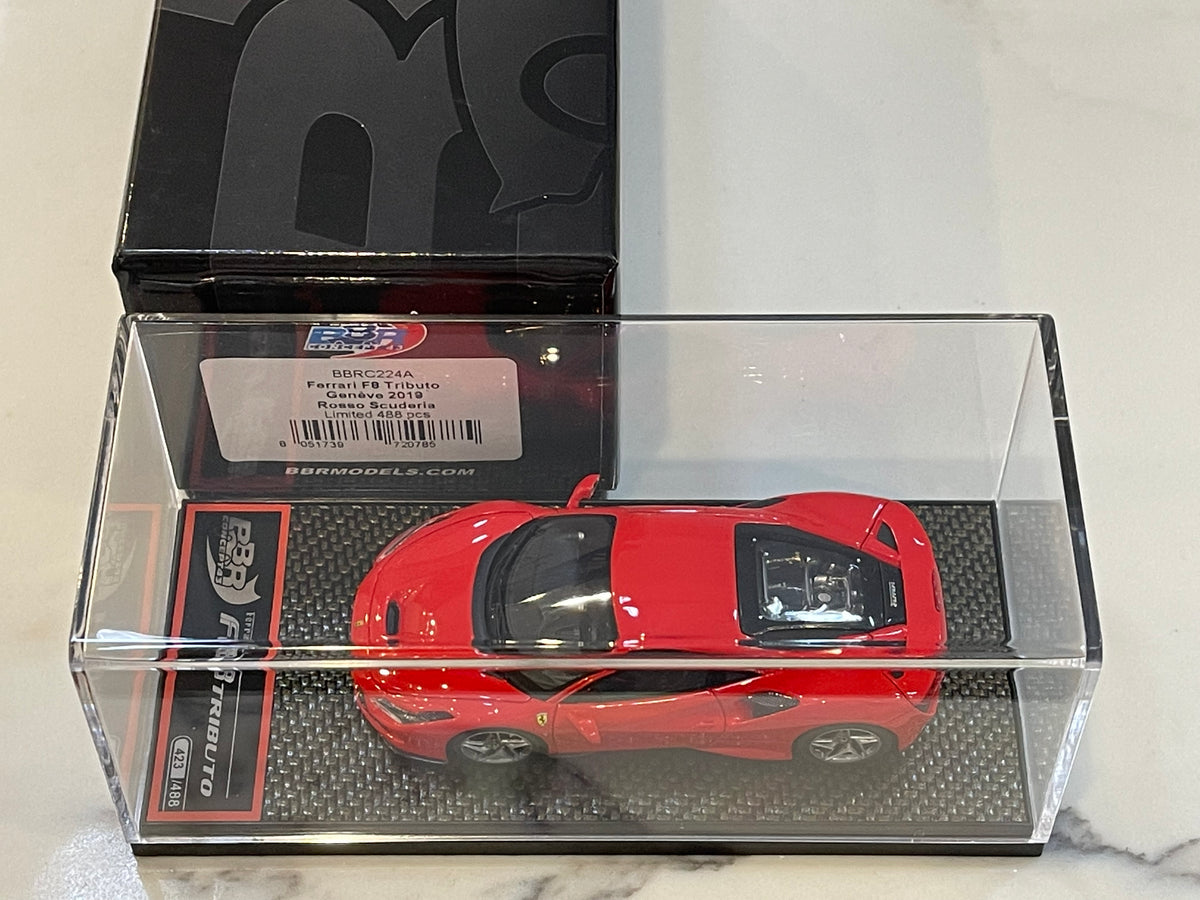 BBR 1/43 Ferrari F8 Tributo Geneva Auto Show 2019 Rosso Scuderia