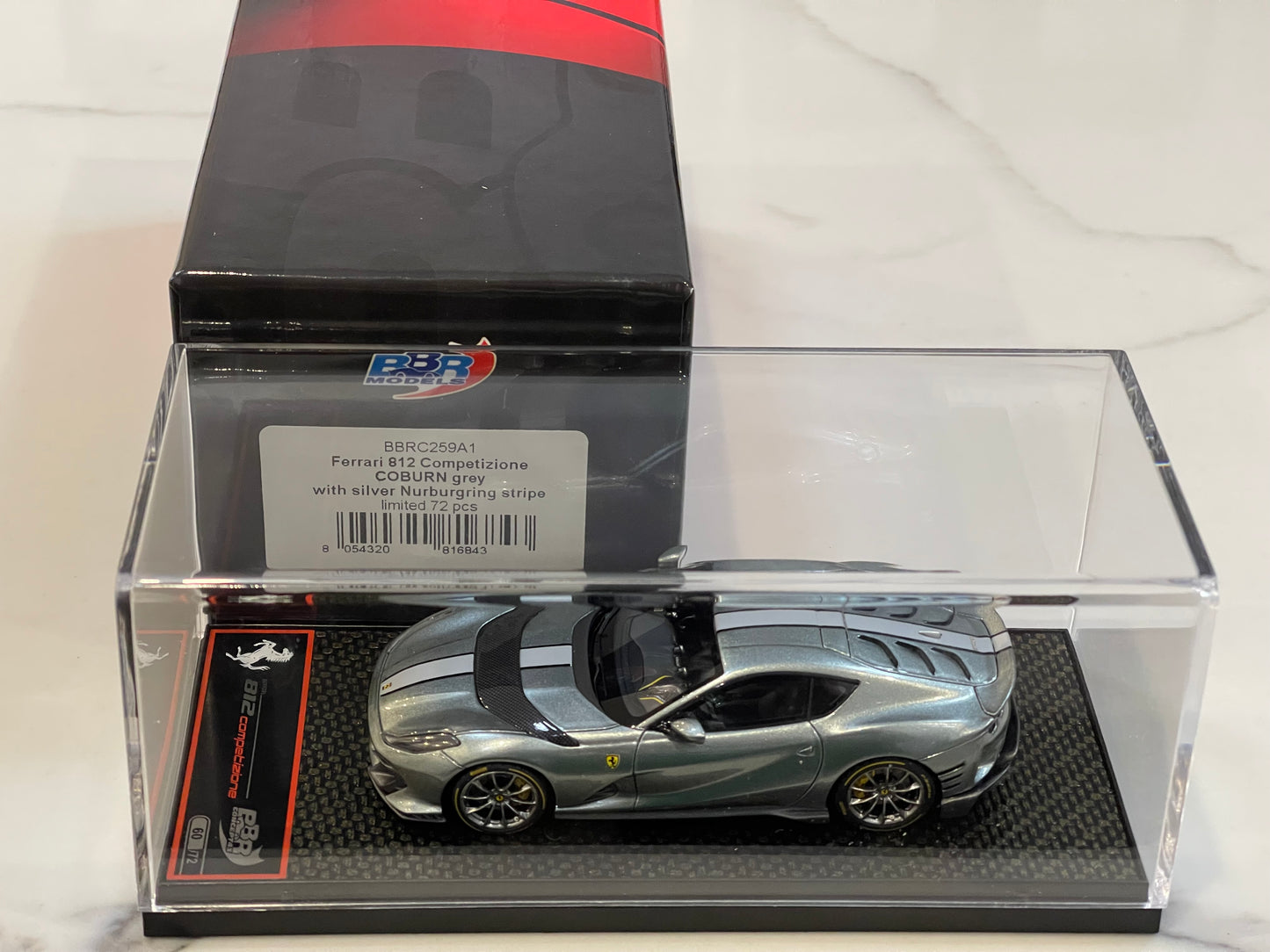 BBR 1/43 Ferrari 812 Competizione 2023 Coburn Grey BBRC259A1