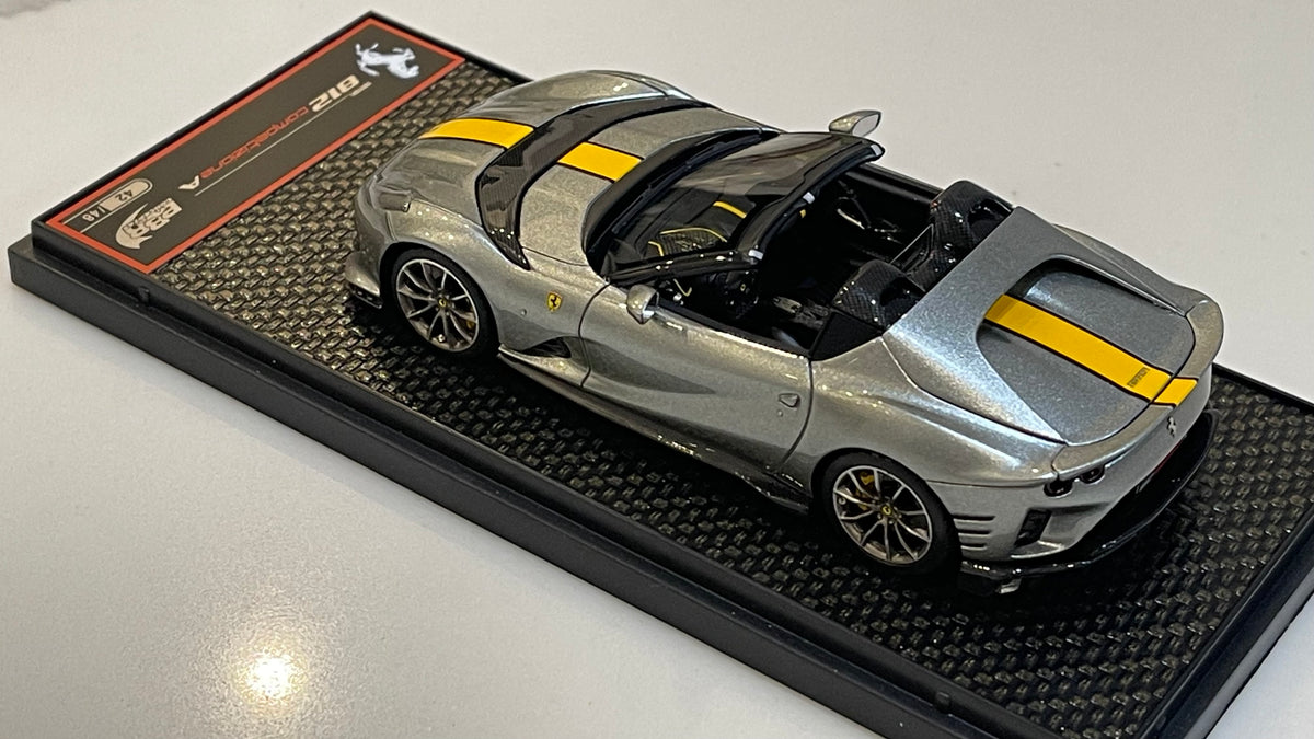 BBR 1/43 Ferrari 812 Competizione A 2023 Grigio Coburn