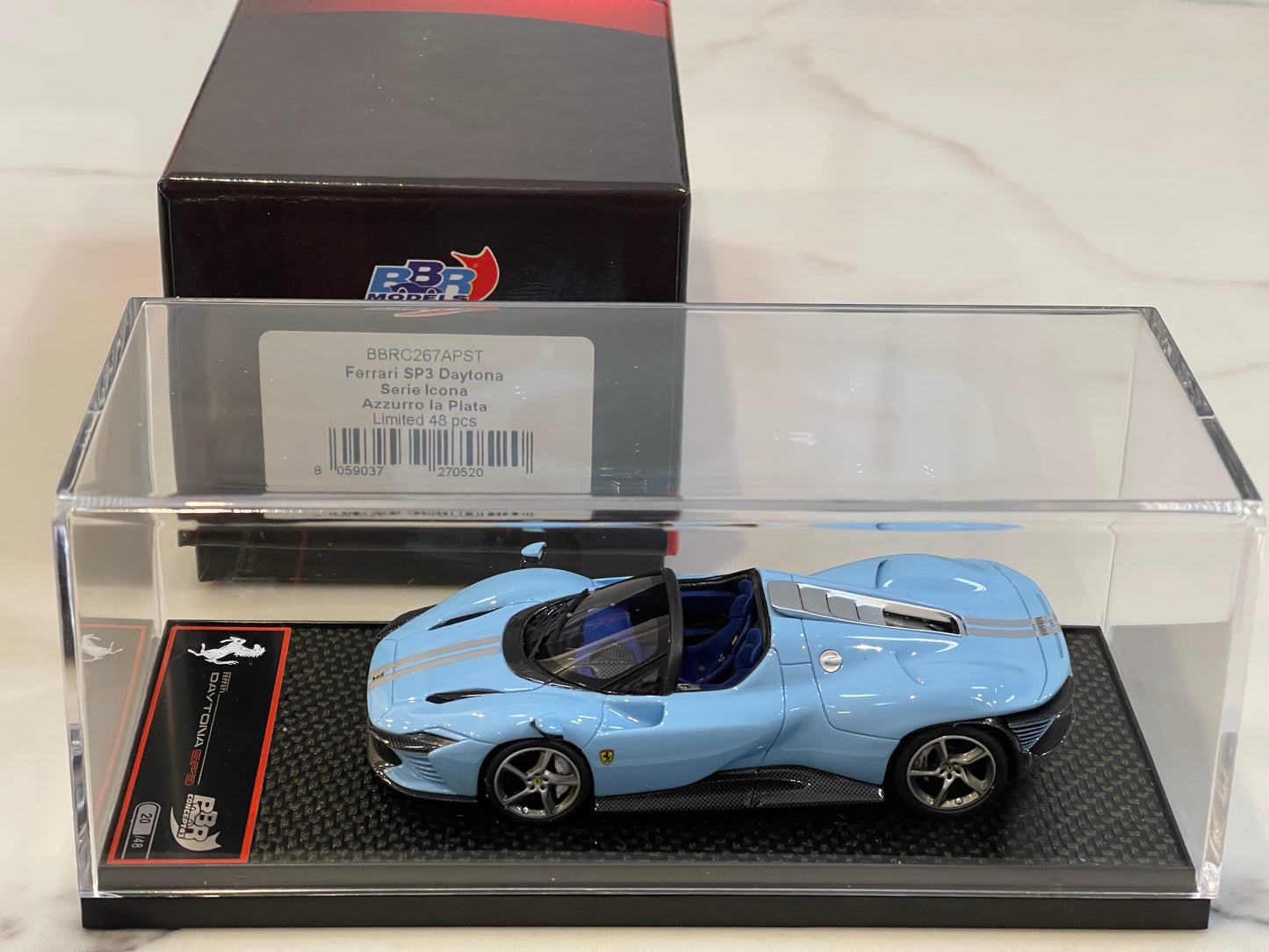 BBR 1/43 Ferrari SP3 Daytona 2023 Azzurro La Plata BBRC267APST