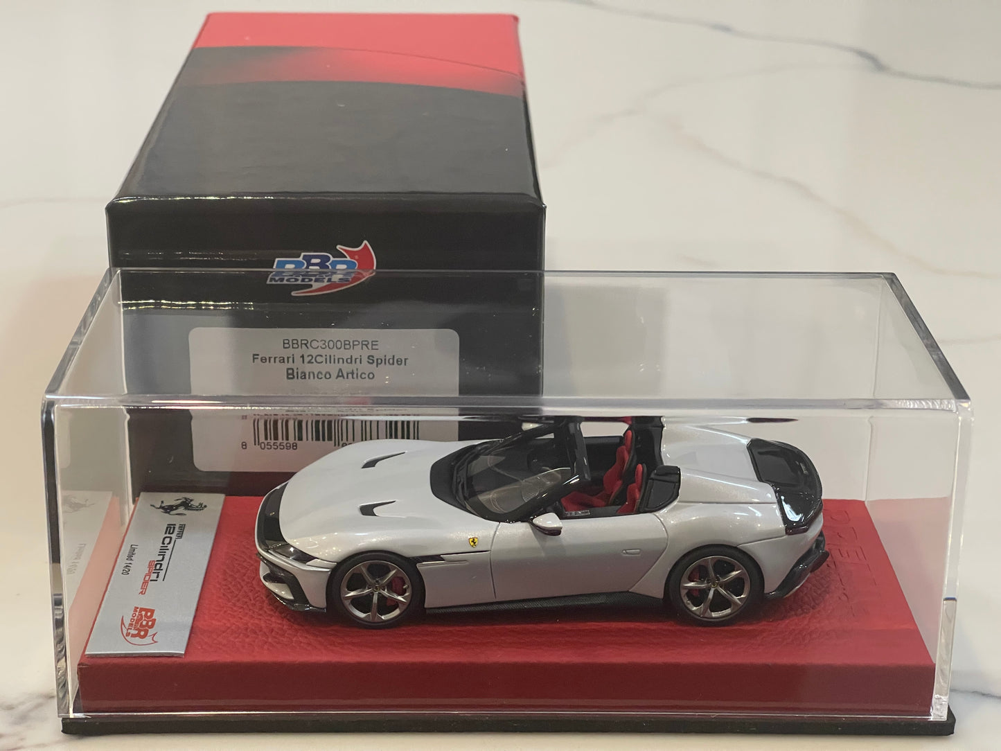 BBR 1/43 Ferrari 12Cilindri Spider 2025 Bianco Artico BBRC300BPRE