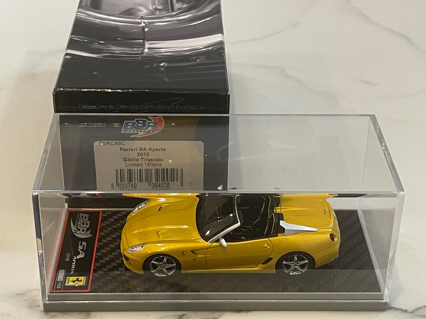 BBR 1/43 Ferrari SA Aperta 2010 Giallo Tristrato BBRC49C