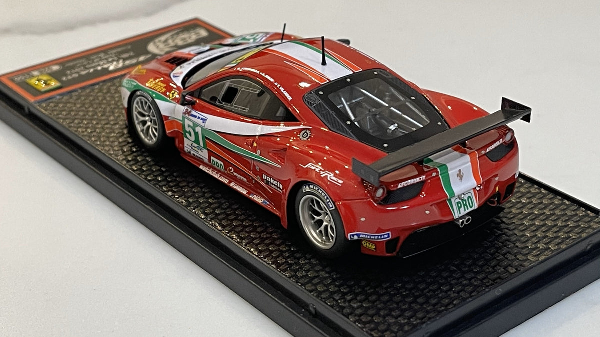 BBR 1/43 Ferrari 458 Italia GT2 GTE Pro 24 Hours Le Mans 2012 Red No. 51  BBRC93