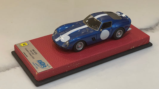 BBR 1/43 Ferrari 250 GTO 3387GT Cavallino Classic 1962 Blue/White BBRCAR16A2