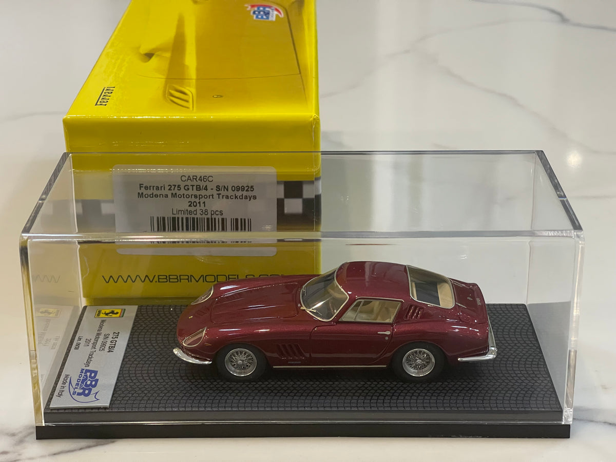 BBR 1/43 Ferrari 275 GTB/4 9925GT 1967 Met. Dark Red CAR46C