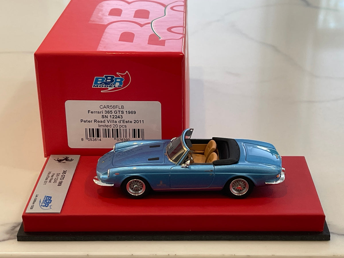 BBR 1/43 Ferrari 365 GTS 12243GT 1969 Light Blue CAR56FLB