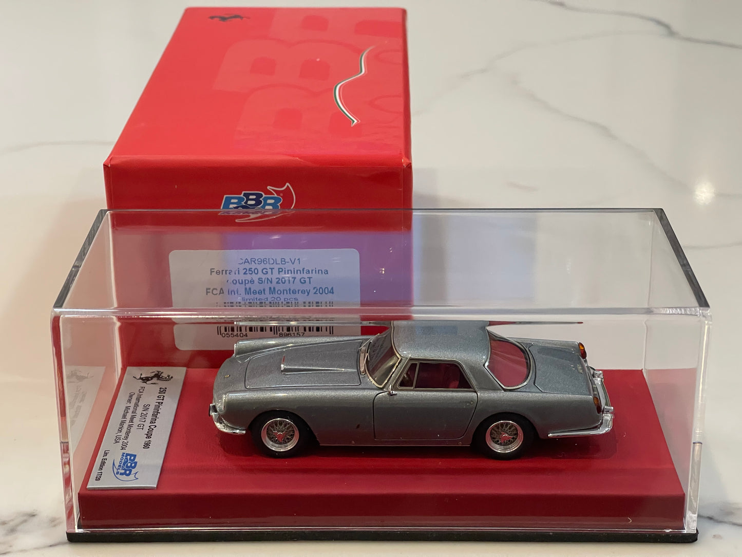 BBR 1/43 Ferrari 250 GT Pininfarina Coupe 2017GT 1959 Met. Grey CAR96DLB-V1