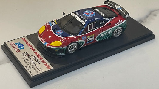 BBR 1/43 Ferrari 360 N/GT FIA GT France 2001 Blue No. 62 BBREX8