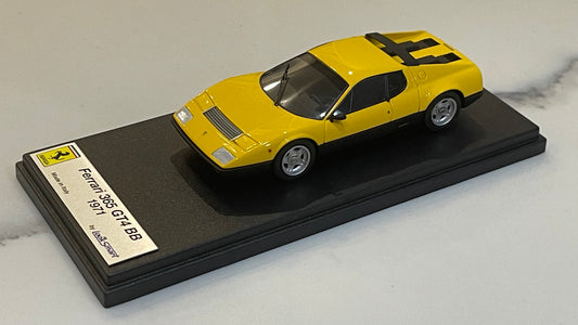 Looksmart 1/43 Ferrari 365 GT4/BB 1971 Yellow/Black LS295B