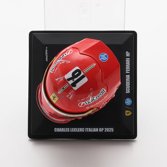 Scuderia Ferrari F1 Team Charles Leclerc 2025 Monza GP Mini Helmet Red - 1:5 Scale