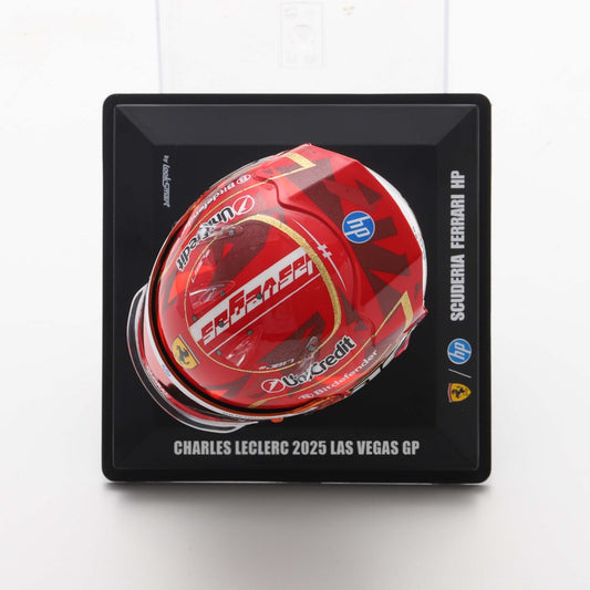Scuderia Ferrari F1 Team Charles Leclerc 2025 Las Vegas GP Mini Helmet Red - 1:5 Scale