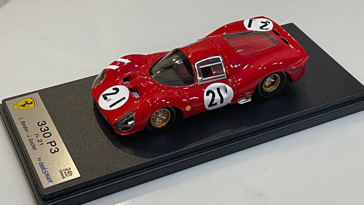 Looksmart 1/43 Ferrari 330 P3 24 Hours Le Mans 1966 Red No. 21 LSLM103