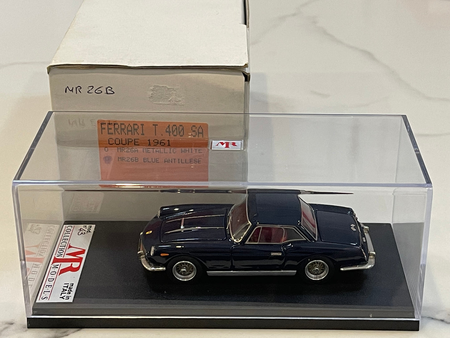 MR 1/43 Ferrari 400 Superamerica Coupe Tipo 1961 Blue MR26B