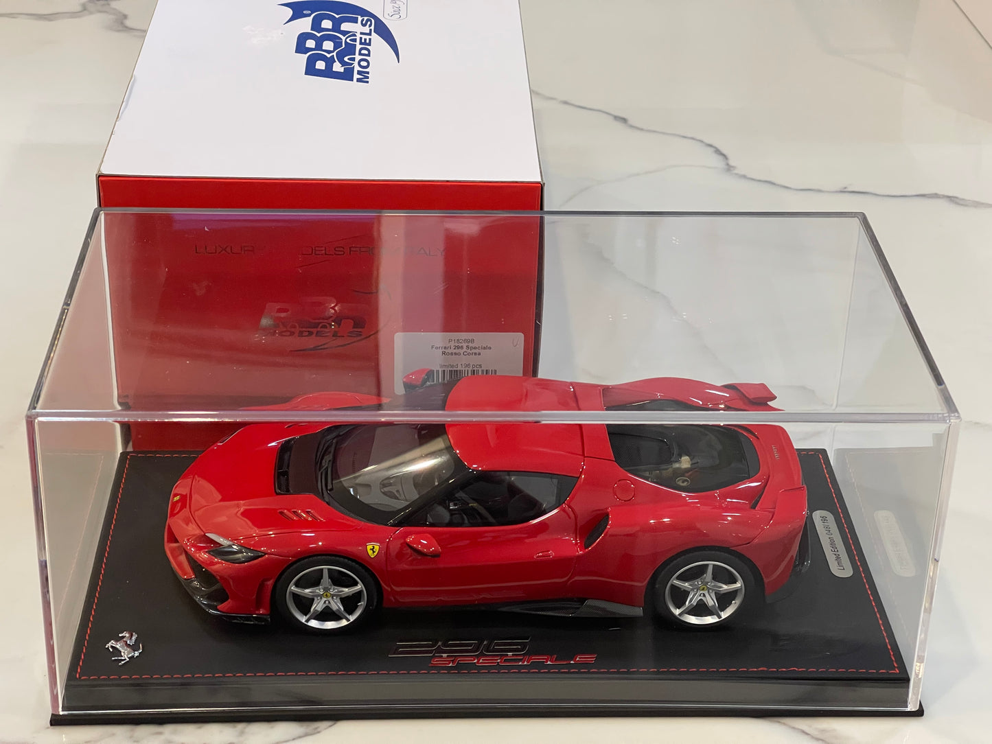 BBR 1/18 Ferrari 296 Speciale 2026 Rosso Corsa P18269B