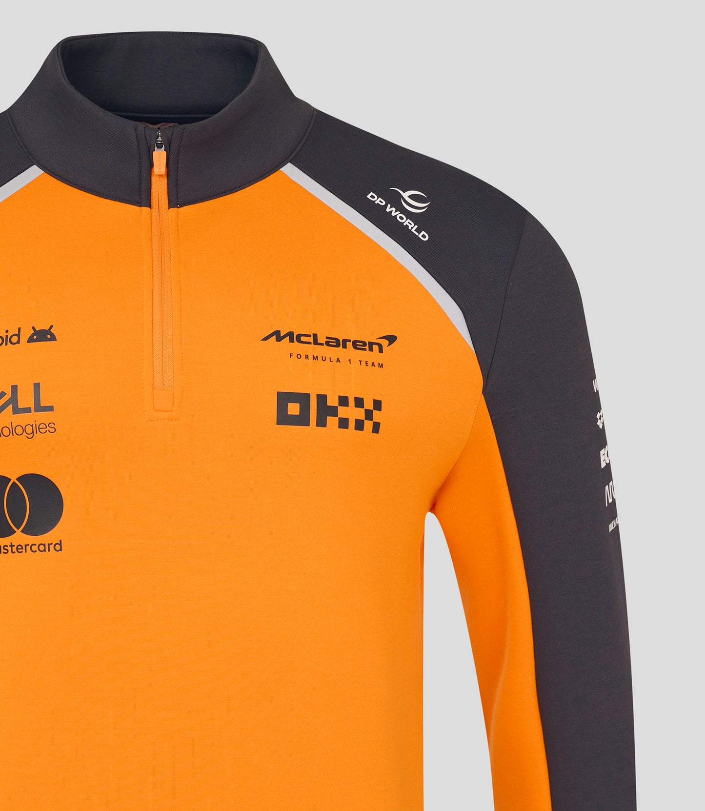 McLaren F1 Men's Team 1/4 Midlayer Sweatshirt Orange