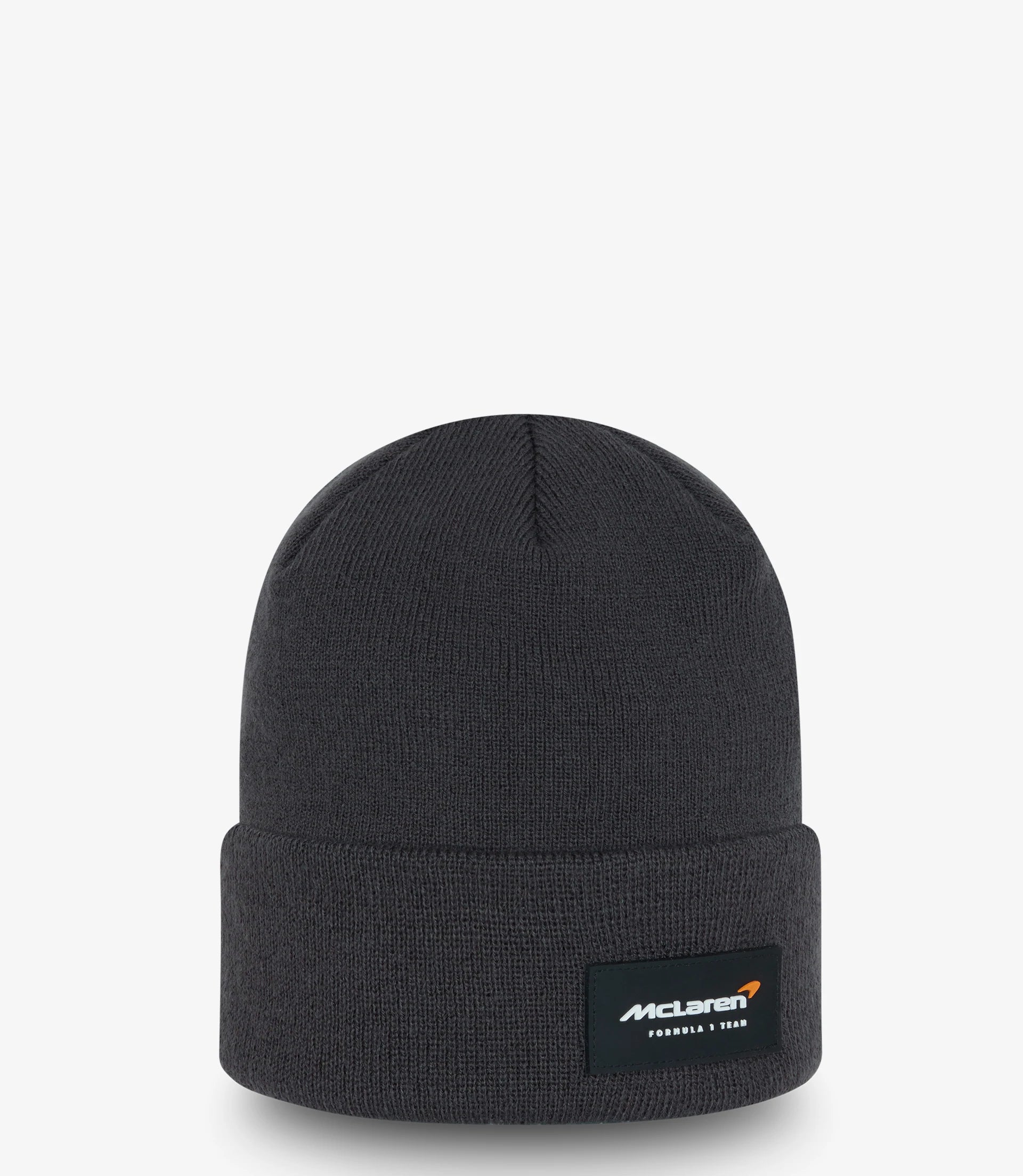 McLaren F1 Team Essential Logo Cuff Knit Beanie Hat Dark Grey