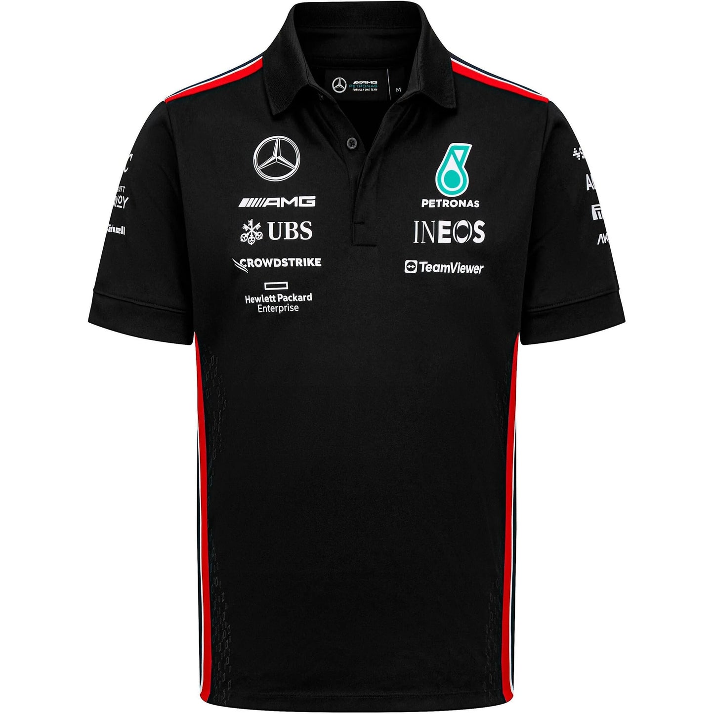 Mercedes AMG Petronas F1 Men's Team Polo Black