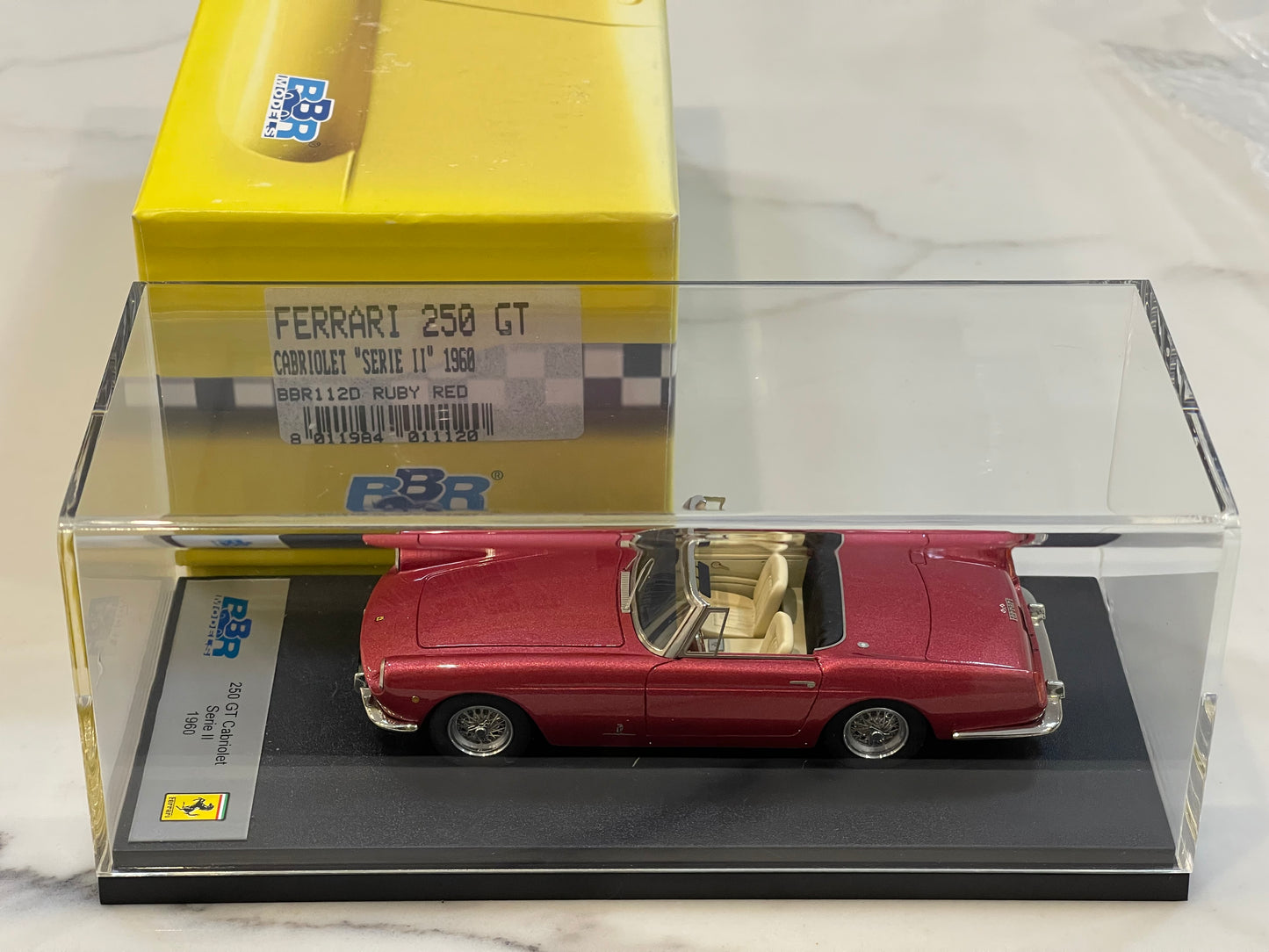 BBR 1/43 Ferrari 250 GT Cabriolet Series II 1960 Ruby Red BBR112D